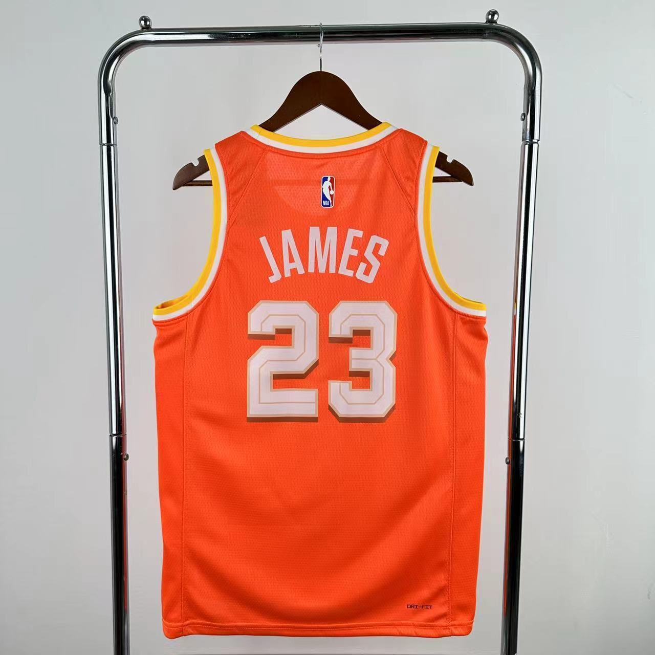 Men Cleveland Cavaliers #23 James Orange Nike City Edition Season 2026 NBA Jersey